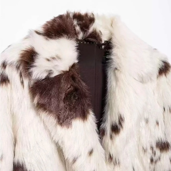 Cow print faux fur coat - Picture 6 of 6